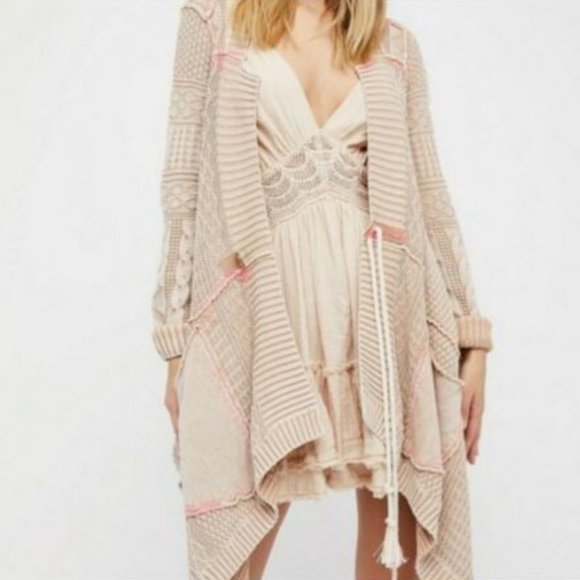 Free People Sweaters - NWT Free People All Washed Out Cardigan in Sand -S